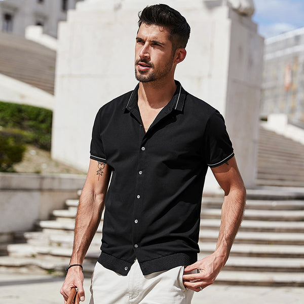 Cardigan Tipo Polo en Colores Sólidos - Versátil y Cómodo - Image 11