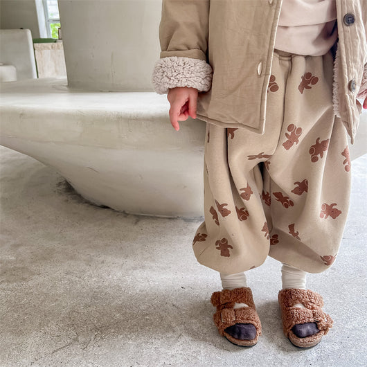 Pantalones Térmicos Deportivos con Estampado Oso para Niños y Niñas - Image 34