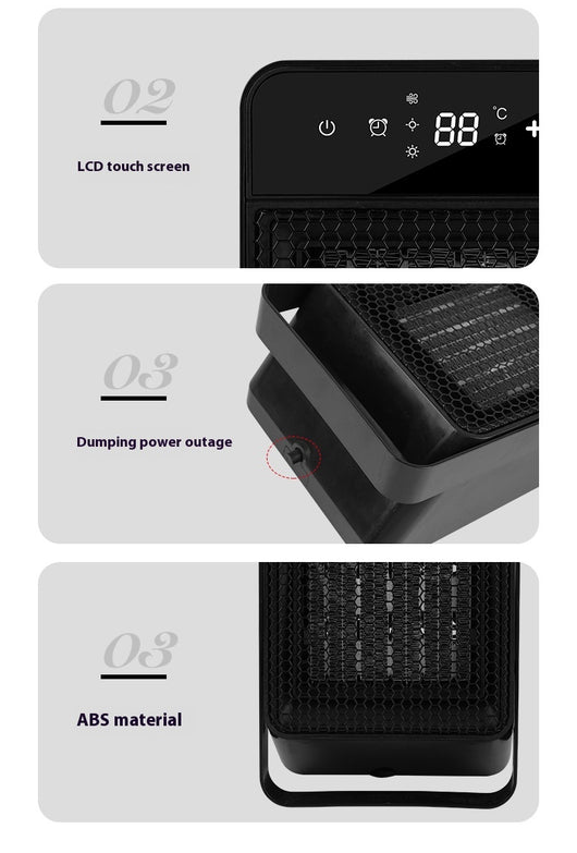 Calefactor de Aire Caliente con Pantalla Táctil Digital para Escritorio y Oficina - Image 19