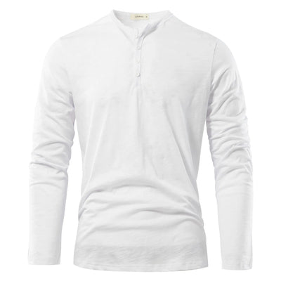 Camisa Casual de Algodón Manga Larga para Hombre - Image 11