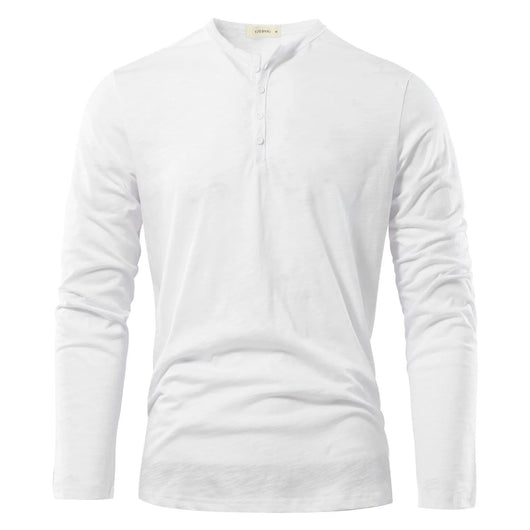 Camisa Casual de Algodón Manga Larga para Hombre - Image 11
