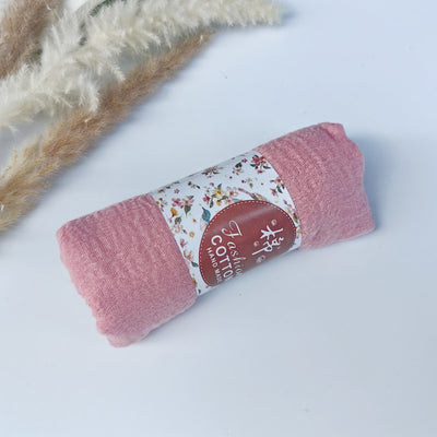 Pañuelo de Algodón y Lino Arrugado Monocromático - Image 26