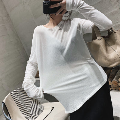Blusa de Manga Larga con Corte Asimétrico - Image 11