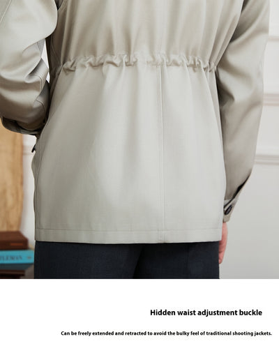 Chaqueta Safari Delgada con Control de Cintura para Hombre - Image 20