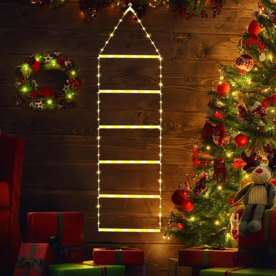 Cadena de Luces LED Navideñas con Papá Noel Escalador - Image 12