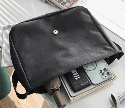 Bolsa Mensajera Vintage Estilo Británico para Hombre - Image 9