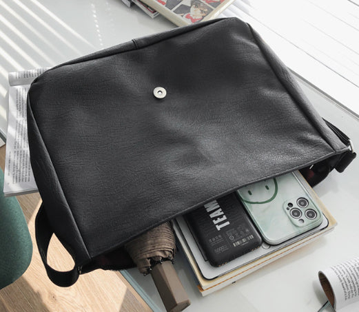 Bolsa Mensajera Vintage Estilo Británico para Hombre - Image 9