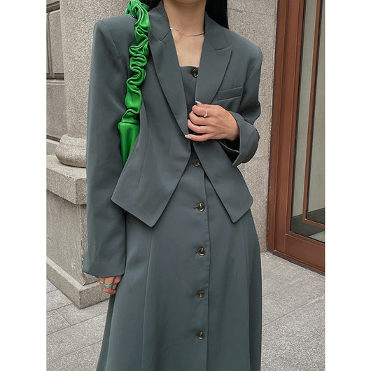 Blazer Cuello V con Hebilla Ajustable - Image 12