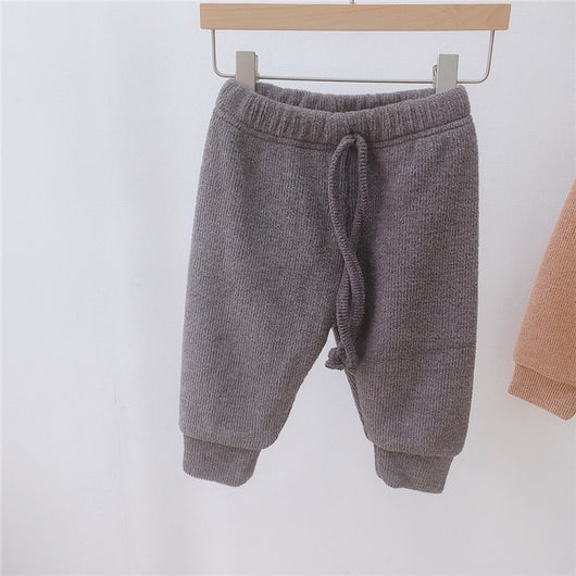 Pantalones Casuales Infantiles con Forro de Cachemira para Otoño e Invierno - Image 14