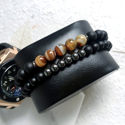 Pulsera de Piedra Natural con Cuentas Mantra - Brazalete Buddha para Hombre y Mujer - Image 2
