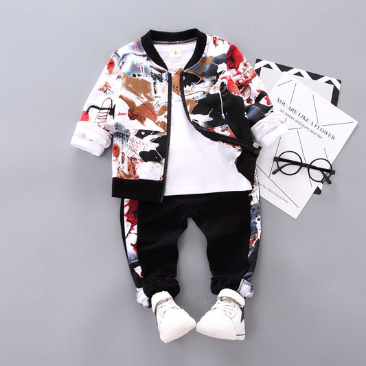 Traje Tres Piezas para Niños - Conjunto Otoñal Elegante
