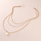 Collar Pendiente Multicapa con Discos Trendy