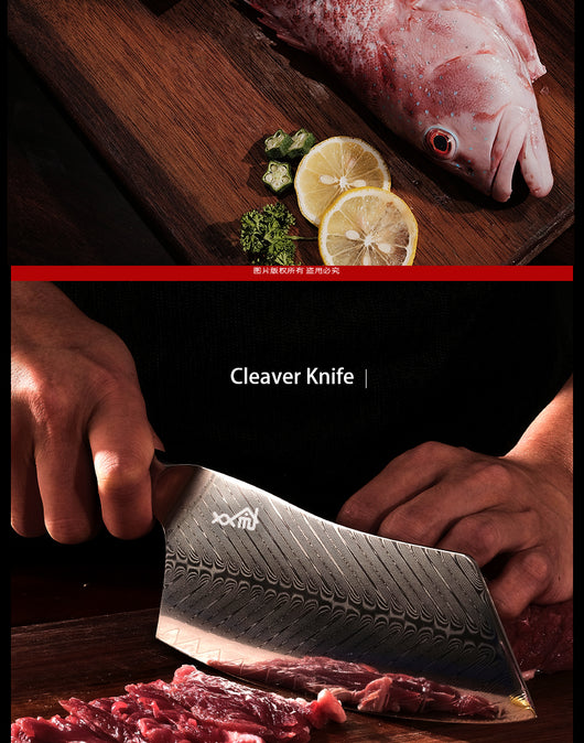 Cuchillo Damasco Profesional para Carnes y Frutas - Image 19