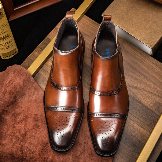 Botas Martin de Cuero para Hombre - Calzado Alto Otoño Invierno - Image 16