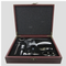 Estuche de Cuero Sommelier: Set Completo 9 Piezas con Abridor de Vino Premium