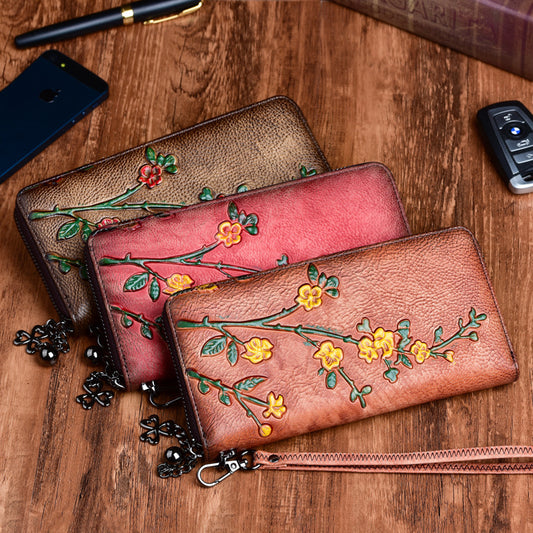 Cartera Larga de Cuero Curtido al Vegetal