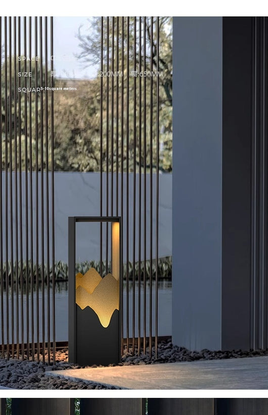 Lámpara Solar de Jardín Estilo Chino Moderno - Image 12