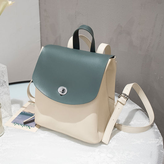 Mochila de Cuero Genuino para Mujer - Gran Capacidad y Estilo Casual - Image 4