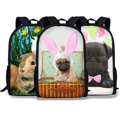 Mochila Escolar Infantil Pug - Diseño Adorable para Primaria - Image 2