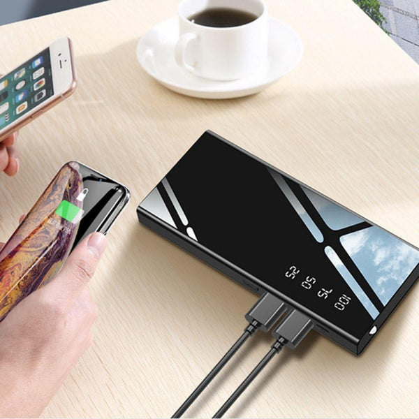Batería Externa 20000mAh con Pantalla LCD - Cargador Portátil de Alta Capacidad