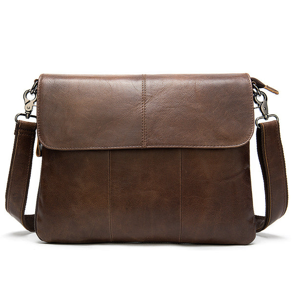 Bolsa de Hombro Ejecutiva con Solapa para Hombre