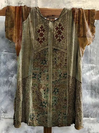Camiseta Lino Algodón Estilo Boho Vintage - Image 4