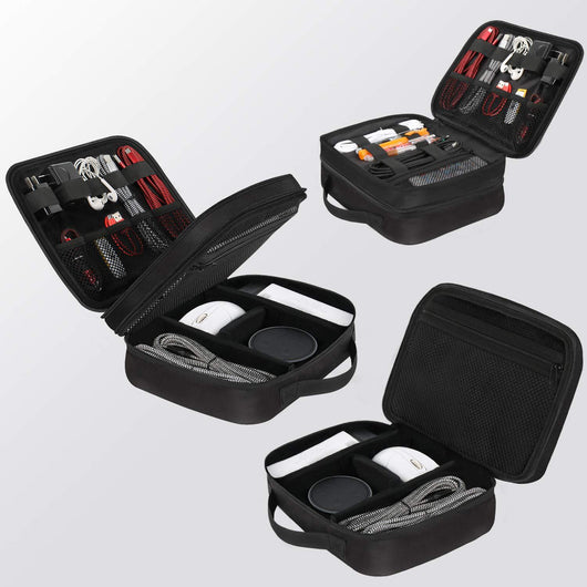 Bolsa Organizadora Dual para Cables, Cargadores y Accesorios Electrónicos - Image 2