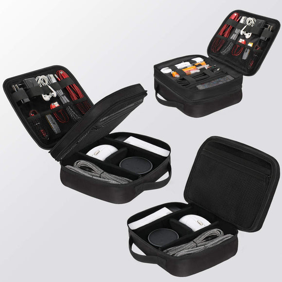 Bolsa Organizadora Dual para Cables, Cargadores y Accesorios Electrónicos