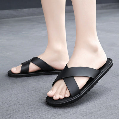 Pantuflas Casuales Cómodas para Hombre - Suela Suave y Ligera