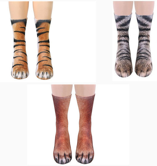 Calcetines Largos Unisex con Diseño de Garras de Gato 3D - Image 13