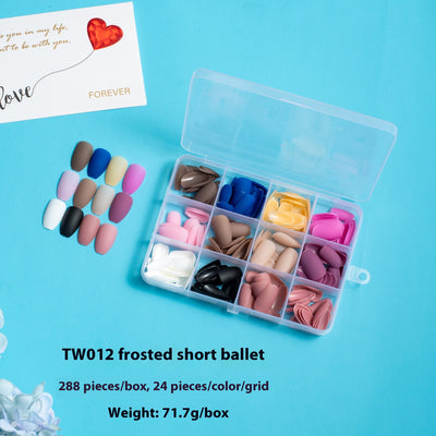 Uñas Postizas Ballet con Adhesivos - Protección y Elegancia - Image 14
