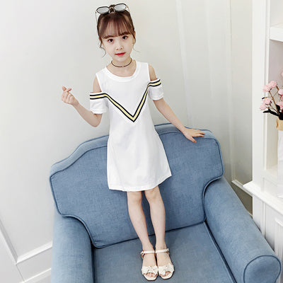 Vestido Princesa Infantil Estilo Western Neto Rojo para Verano - Image 5