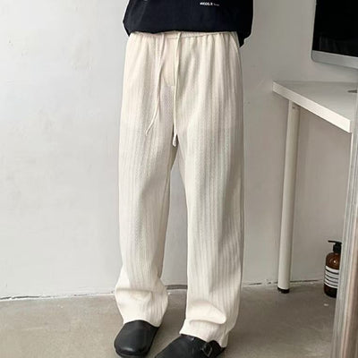 Pantalones Casuales Holgados de Pierna Ancha para Hombre
