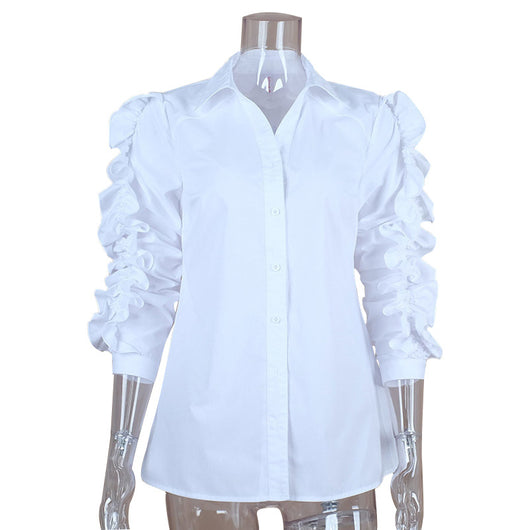 Camisa de Solapa Larga con Detalle Fungus - Image 10
