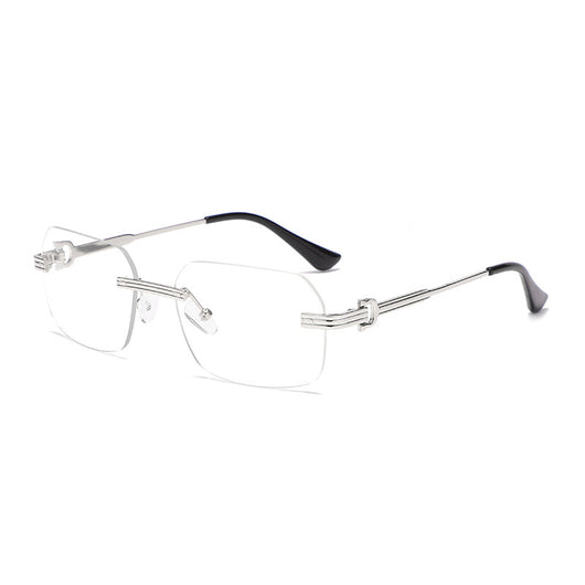 Gafas de Sol Cuadradas con Corte de Cristal Irregular - Image 12