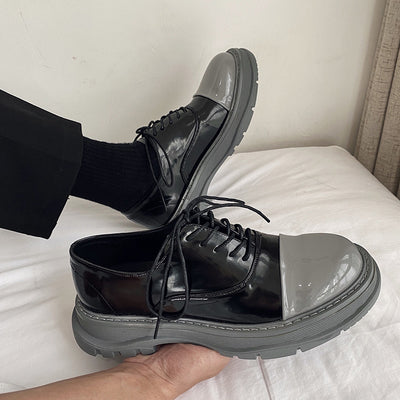 Zapatos de Cuero Charol Británicos con Suela Reforzada para Hombre - Image 4