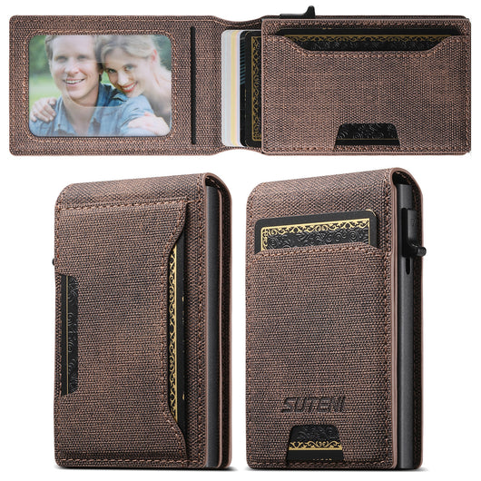 Billetera de Cuero Texturizado con Compartimentos para Tarjetas - Image 14