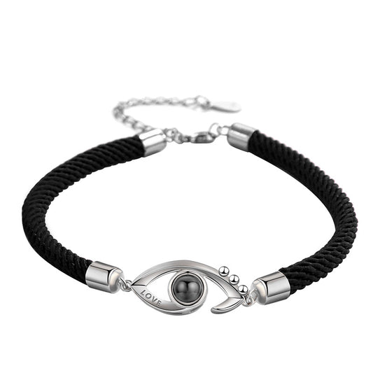 Pulsera de Pareja en Plata S925 con 100 Idiomas de Amor - Image 2