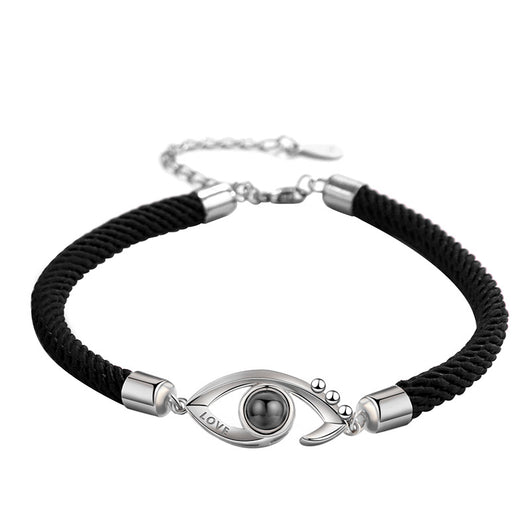 Pulsera de Pareja en Plata S925 con 100 Idiomas de Amor - Image 2