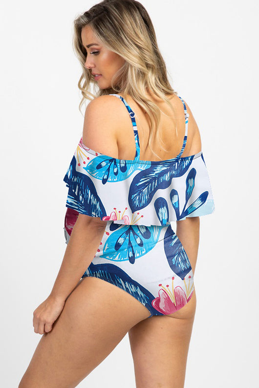 Bikini Enterizo Estampado con Volantes para Embarazadas - Image 2