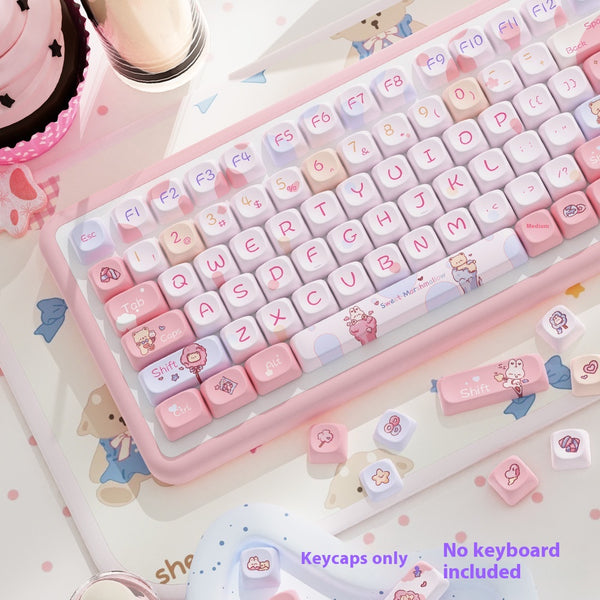 Keycap Mecánico Five-Sided Sublimación Moa - Diseño Adorable y Personalizable