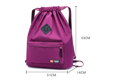 Mochila de viaje con cordón impermeable unisex - Image 7