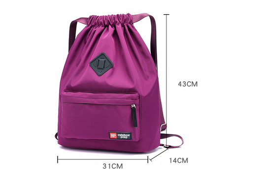 Mochila de viaje con cordón impermeable unisex - Image 7