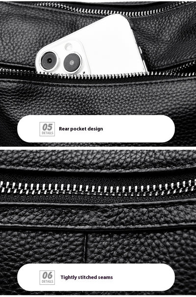 Bolso Mensajero de Cuero Genuino Primera Capa - Estilo Profesional - Image 36