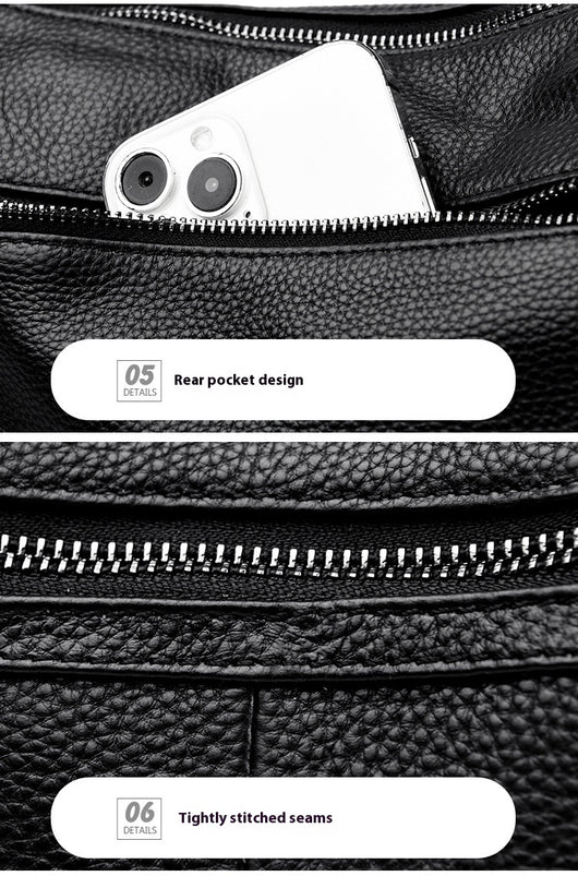 Bolso Mensajero de Cuero Genuino Primera Capa - Estilo Profesional - Image 36