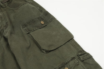 Pantalones Cargo con Bolsillos Tridimensionales y Múltiples Compartimentos - Image 19