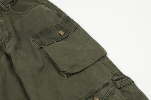 Pantalones Cargo con Bolsillos Tridimensionales y Múltiples Compartimentos - Image 19