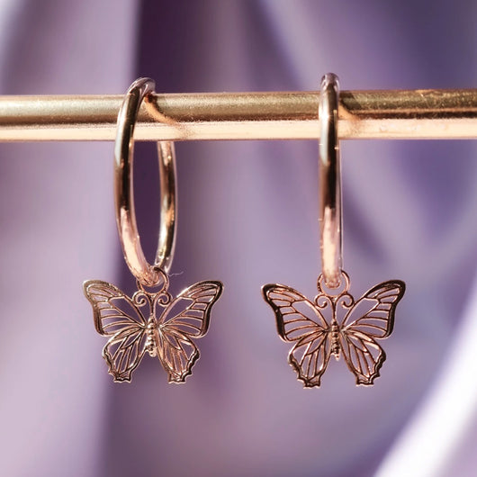 Aretes Mariposa de Plata: Elegancia Alada - Image 3