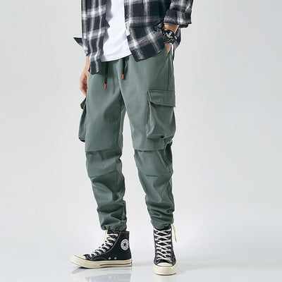 Pantalones Casuales Japoneses para Hombre con Múltiples Bolsillos - Image 9