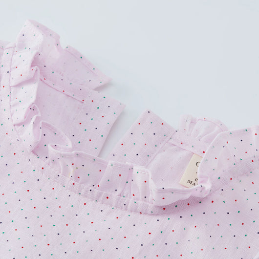 Blusa de Lino con Encaje para Niñas - Image 5